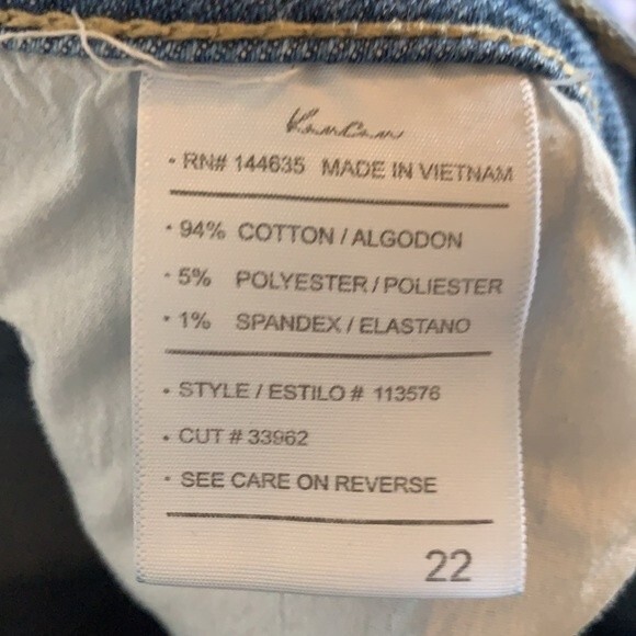 Kancan Destructed Cuff Distressed Cropped Boyfriend Jeans - Picture 7 of 7